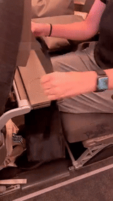 Travel Footrest Hammock  Portable Leg Support With Carry Bag - Detailed view