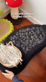 Pet Hair Removal Glove  Silicone Grooming Tool For Furniture  Fabrics - Detailed view