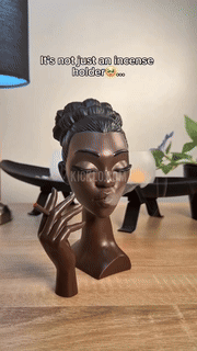 Modern Sculptural Incense Holder  Contemporary Art Resin Design - Detailed view