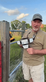 Solar Motion Sensor Light  270 Wide Angle LED Outdoor Security Lamp - Detailed view