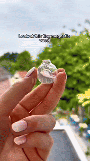 Magnetic Mini Vases  Decorative Earthenware Collection - Detailed view