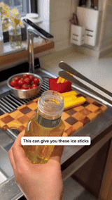 Long Ice Stick Mold  Slim Silicone French Fries Design - Detailed view