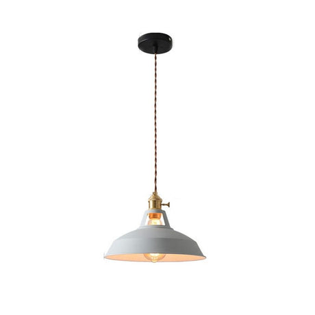 Industrial Pendant Light  Black Metal Dome Shade - Product detail 30