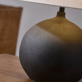 Ceramic Table Lamp  Matte Black Base with Linen Shade - Product detail 15