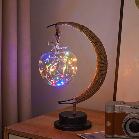 Moon Table Lamp  Glass Globe LED String Light - Product detail 23