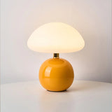 Modern Mushroom Table Lamp  Ceramic Base With Dome Shade - Product detail 15