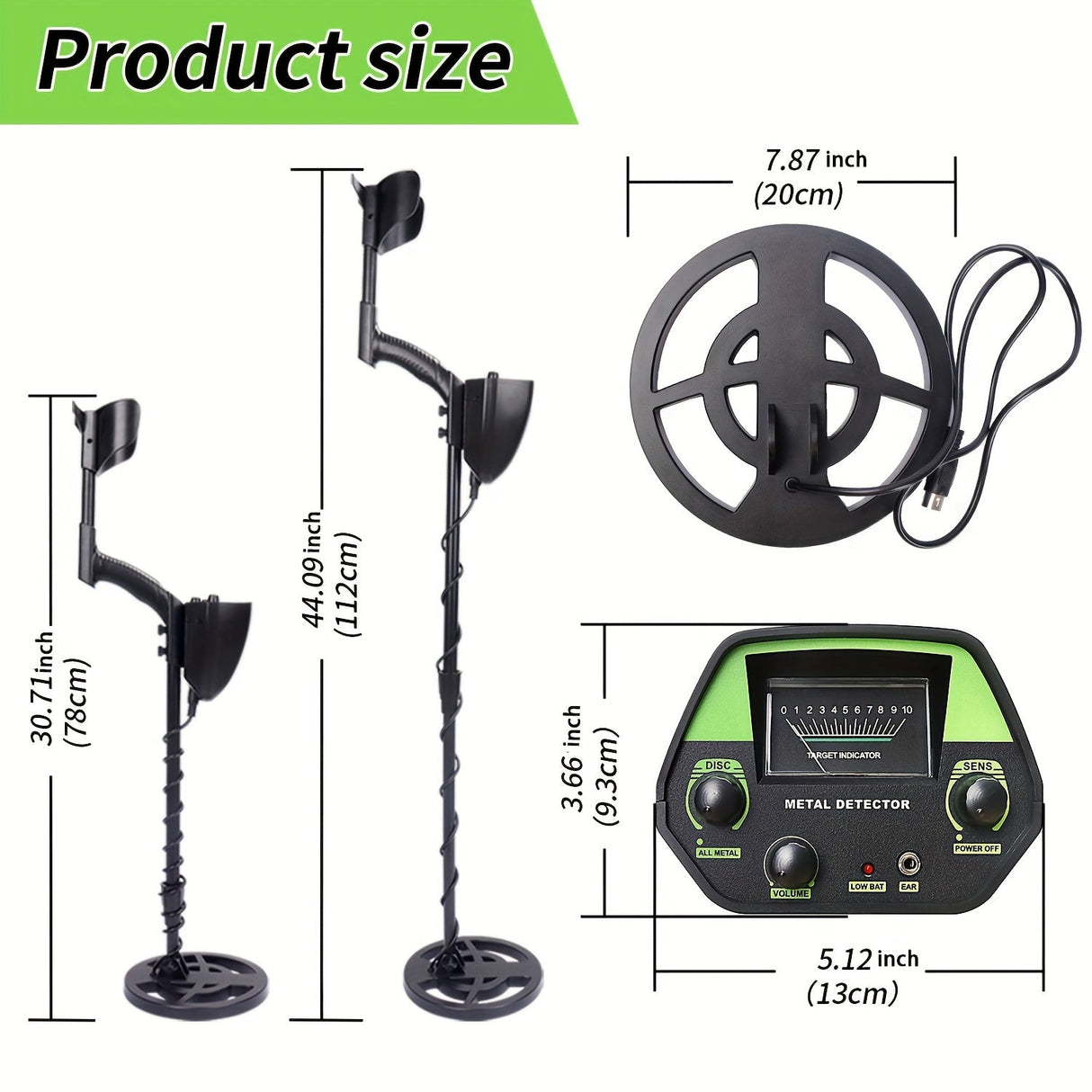 Metal Detector With LCD Display  20cm Search Coil For Treasure Hunting - Product detail 4