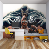 Superhero Mural Wallpaper | Venom and Spider-Man Battle Scene