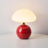 Modern Mushroom Table Lamp  Ceramic Base With Dome Shade - Product detail 17