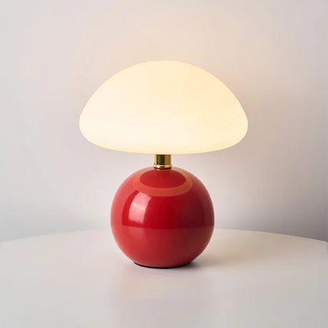 Modern Mushroom Table Lamp  Ceramic Base With Dome Shade - Product detail 17
