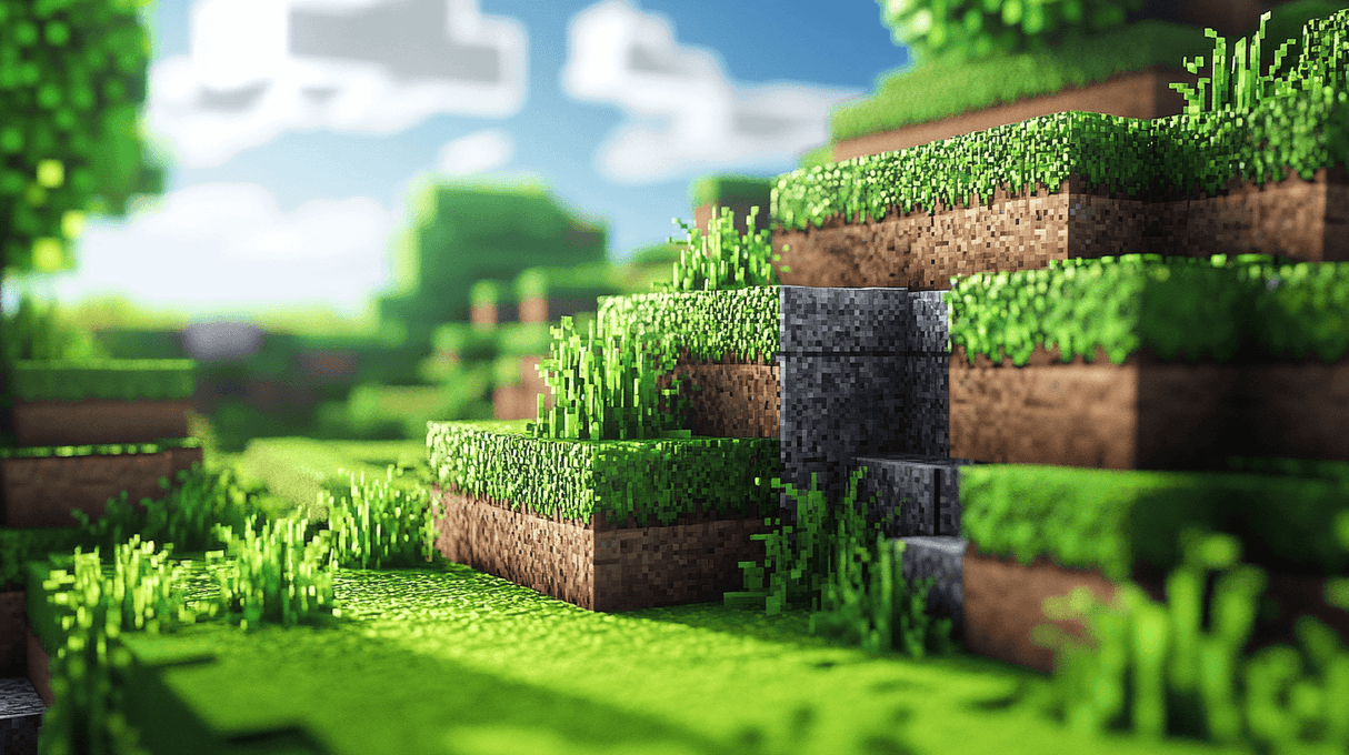 Gaming Mural Wallpaper | Pixelated Landscape Design