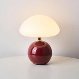 Modern Mushroom Table Lamp  Ceramic Base With Dome Shade - Product detail 18