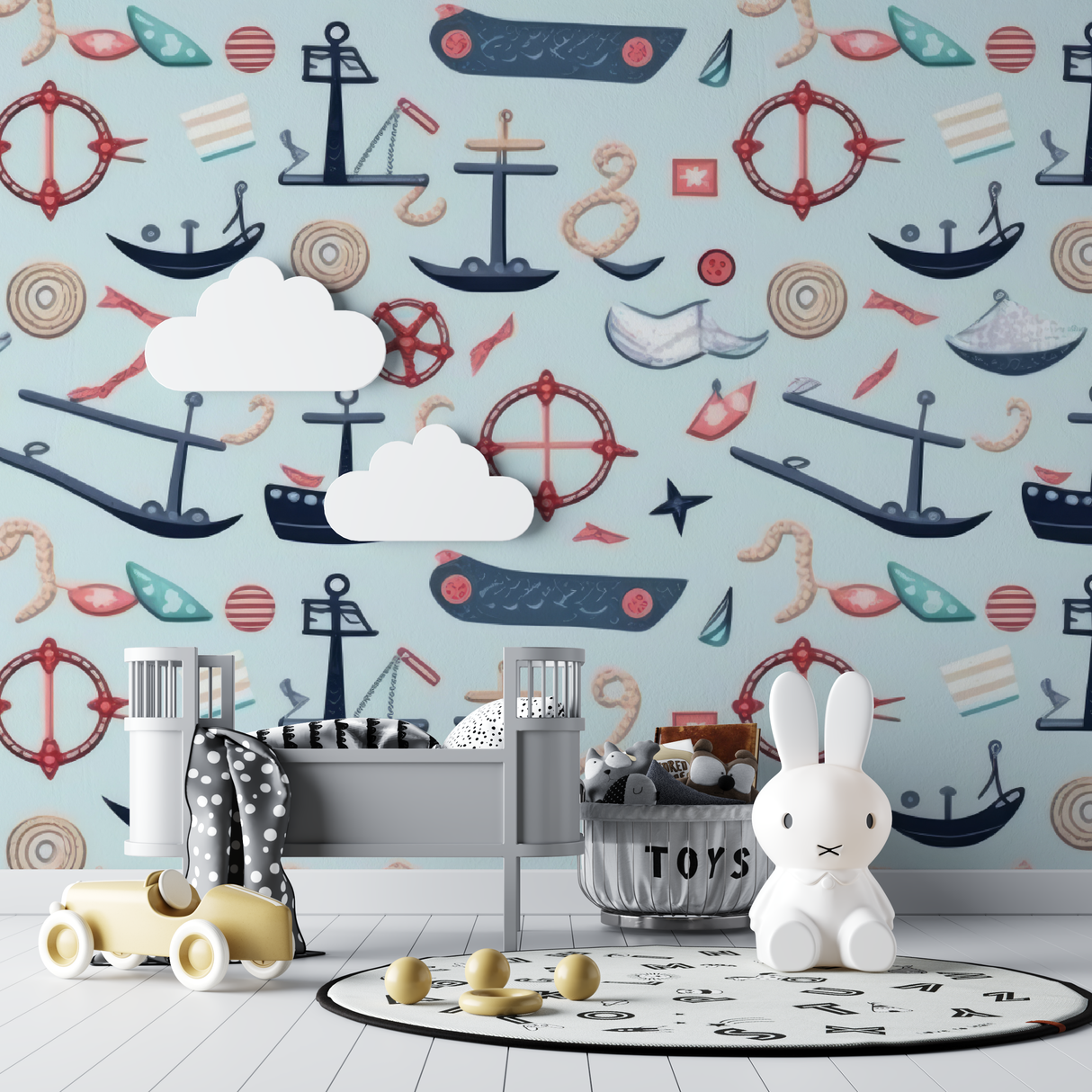 Nautical Mural Wallpaper | Kids Marine Adventure Design