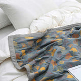 Botanical Duvet Cover  Reversible Cotton Ginkgo Leaf Pattern - Product detail 11