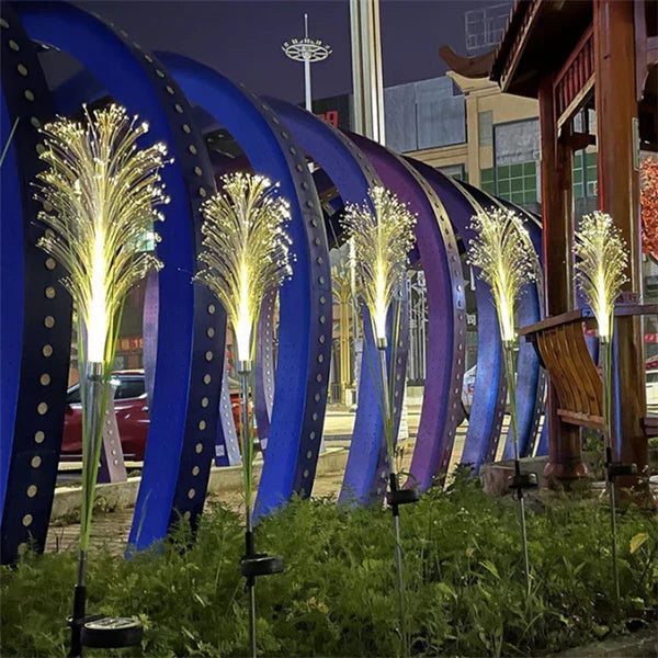 Solar Garden Lights  Fiber Optic Color Changing Stakes - Product detail 5