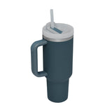 Insulated Travel Mug  Leopard Print Design with Handle  Straw - Product detail 12