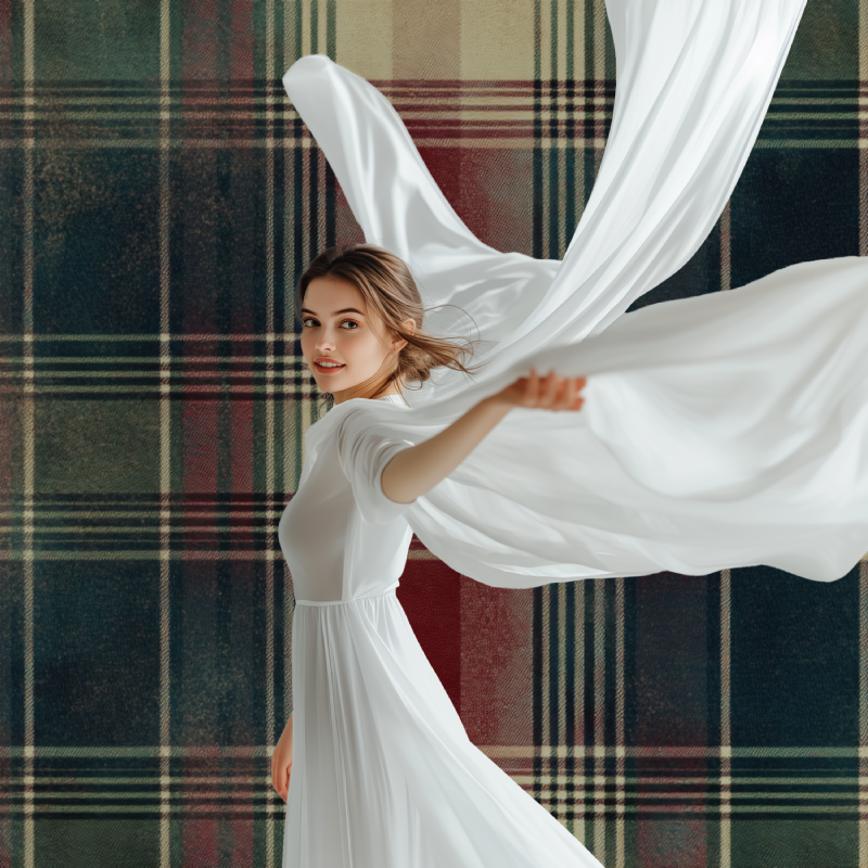 Tartan Mural Wallpaper | Vintage Scottish Pattern