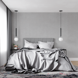 Minimalist Mural Wallpaper | Modern Light Grey Design