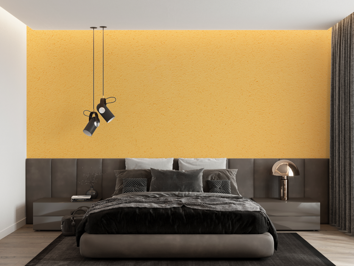 Yellow Mural Wallpaper | Warm Sunshine Design