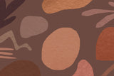 Abstract Mural Wallpaper | Organic Terracotta Shapes