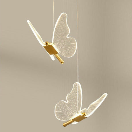 Modern Butterfly Pendant Light  Acrylic Wing Design - Product detail 11