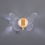 Butterfly Wall Light  Acrylic Wings Gold Frame - Product detail 8
