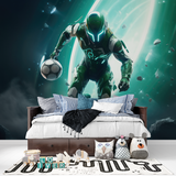 Gamer Mural Wallpaper | Futuristic Football Space Design