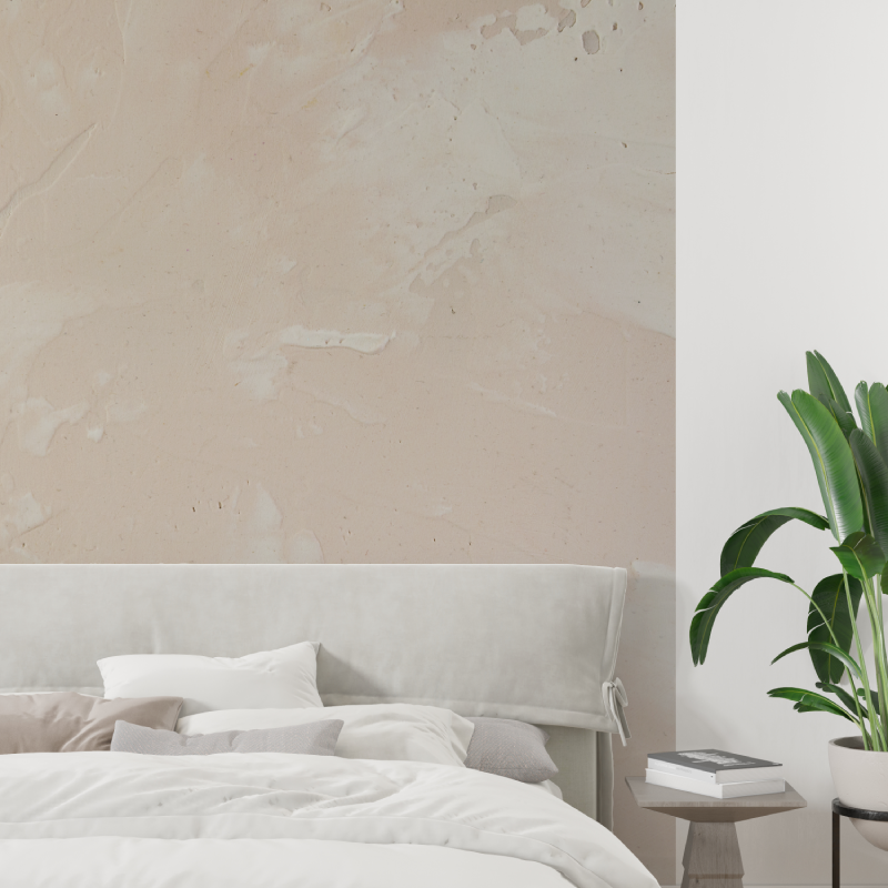 Concrete Mural Wallpaper | Modern Beige Texture Design