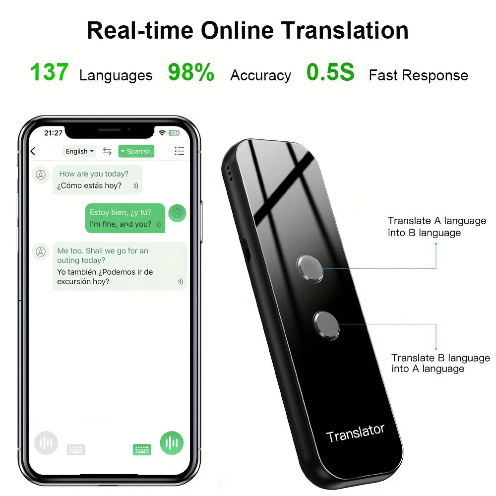 Smart Language Translator  Portable Two-Way Communication Device - Product example