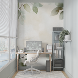 Botanical Mural Wallpaper | Watercolor Leaves and Branches