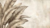 Beige feather wallpaper design file showing detailed botanical pattern and natural textures