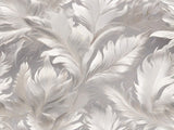 Detailed design file of grey and white feather pattern showing intricate plume details