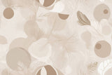 Beige feather wallpaper design file showing intricate pattern details and flowing curves