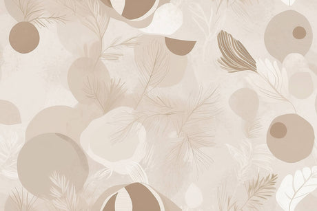 Beige feather wallpaper design file showing intricate pattern details and flowing curves