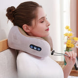 Neck Massage Pillow  Memory Foam with Vibration Therapy - Product showcase
