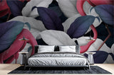 Pink Flamingo Wallpaper creating statement wall in master bedroom