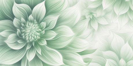 Abstract green leaf wallpaper design file showing detailed botanical pattern