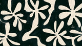 Abstract black and white floral pattern design file showing detailed petal artwork and texture