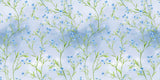 Blue Liberty floral pattern design file showing intricate botanical details