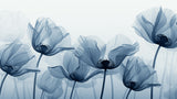Blue watercolor poppy design file showing detailed flower pattern and texture