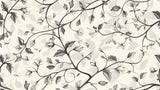 Black and white floral design file showing intricate vine pattern and detailed botanical elements