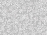 Elegant grey floral line art design file showing intricate botanical pattern details