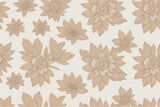Beige and white floral wallpaper design file showing detailed bloom pattern