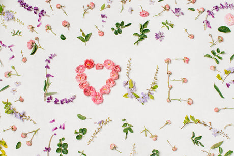 Design file of Pink Roses Love Letters floral wallpaper showing detailed flower pattern