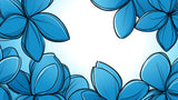 Blue petal wallpaper design file showing the intricate pattern and rich azure color palette