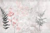 Pink and grey botanical leaves design file showing intricate floral pattern details