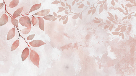 Rose gold leaves on grey background design file showing intricate pattern details