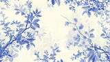Design file of blue floral pattern showing intricate botanical details and color depth