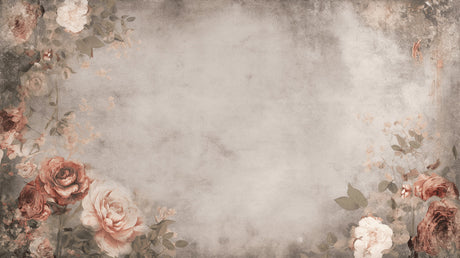 Vintage rose wallpaper creating a peaceful atmosphere in a modern living room with natural light