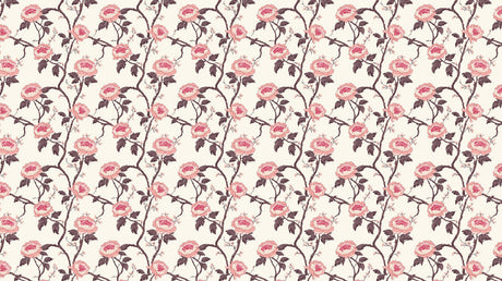 Vintage rose pattern design file showing detailed pink blooms and delicate stems